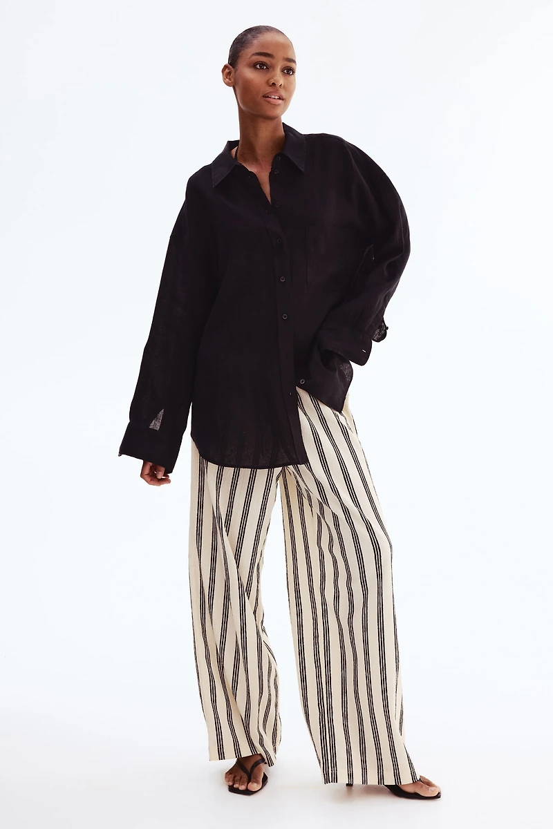 Textured Jersey Pants