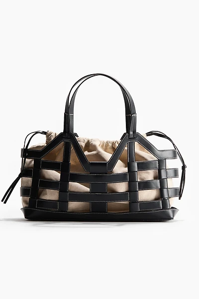 Grand sac fourre-tout avec cordon de serrage