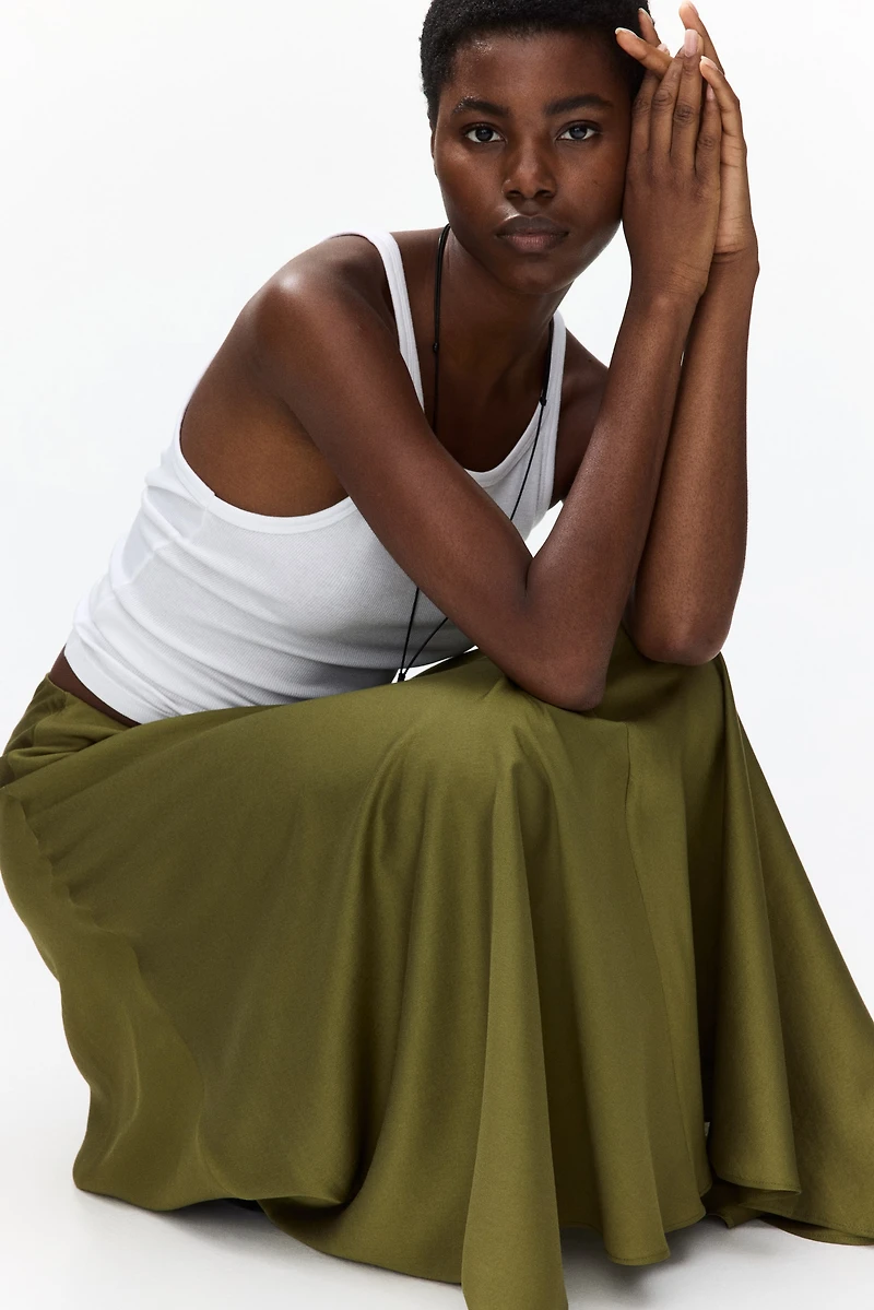 Satin Maxi Skirt