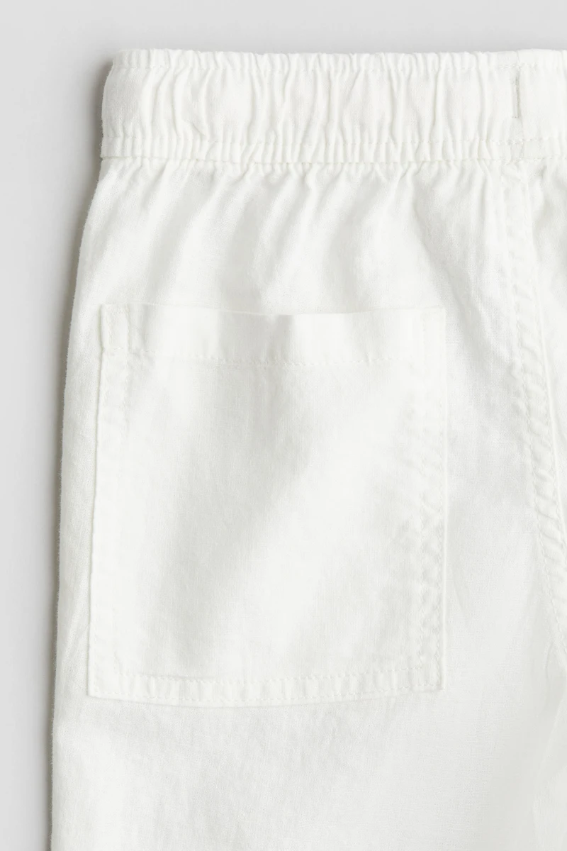 Linen-Blend Joggers