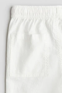 Linen-Blend Joggers