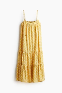 Robe maxi avec bretelles à nouer
