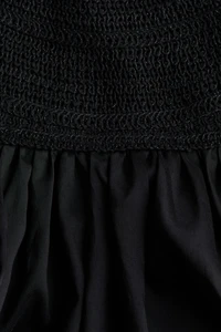 Crochet-Look Open-Back Dress