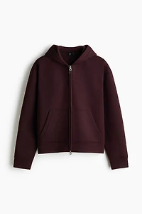 Loose-Fit Scuba Hooded Jacket