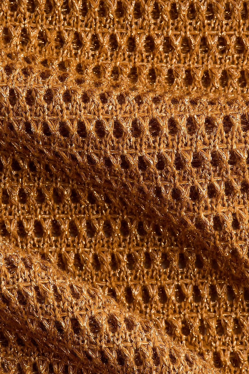 Glittery Crochet-Look Dress