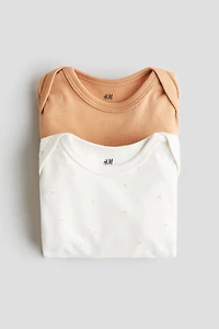 2-Pack Supersoft Cotton Lap-Shoulder Bodysuits