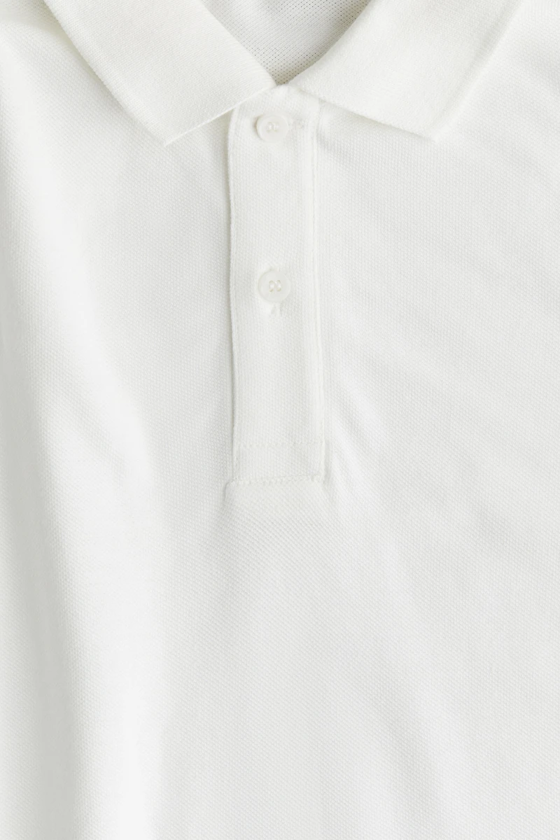 Polo en piqué de coton