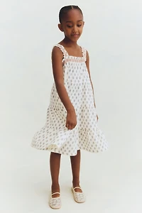 Cotton Muslin Shoulder-Strap Dress