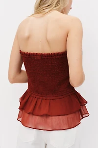 Haut bandeau smocké