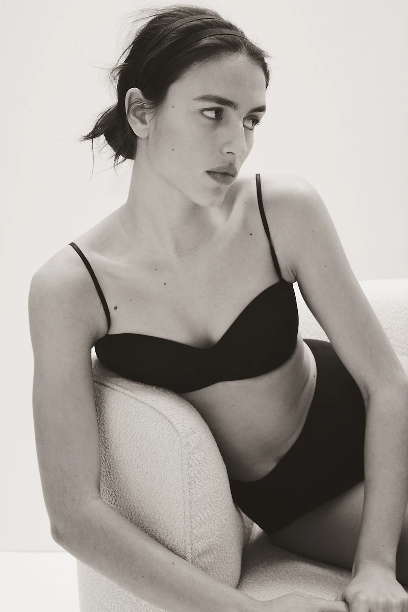Padded Microfiber Bandeau Bra