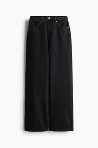Wide-Leg Regular-Waist Jeans