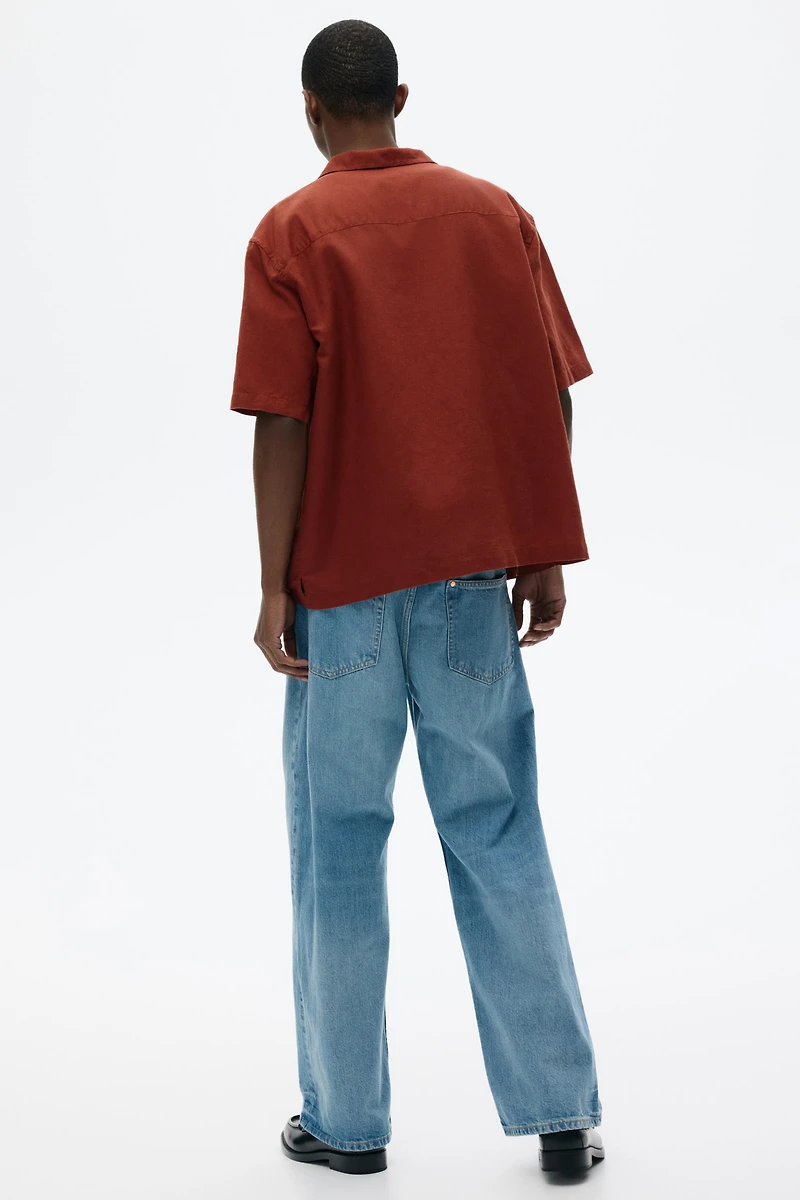 Relaxed-Fit Linen-Blend Resort Shirt