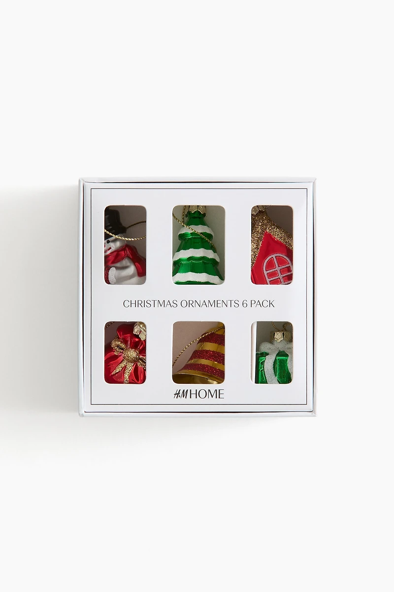 Lot de 6 décorations de Noël