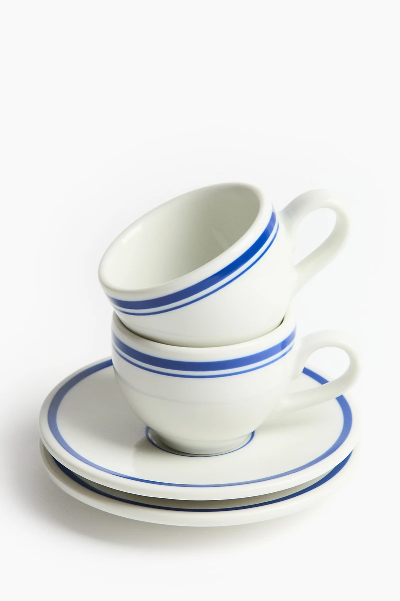 2-Pack Espresso Cup and Saucer