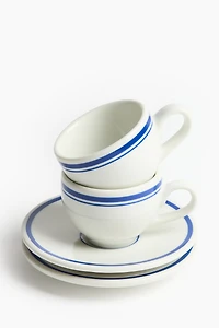 2-Pack Espresso Cup and Saucer