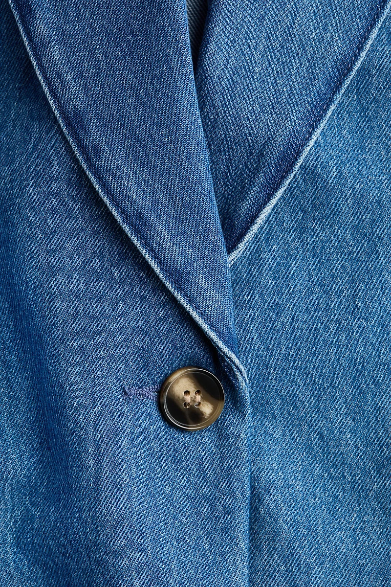 Single-Breasted Denim Jacket