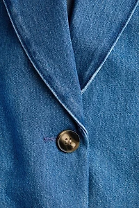 Single-Breasted Denim Jacket