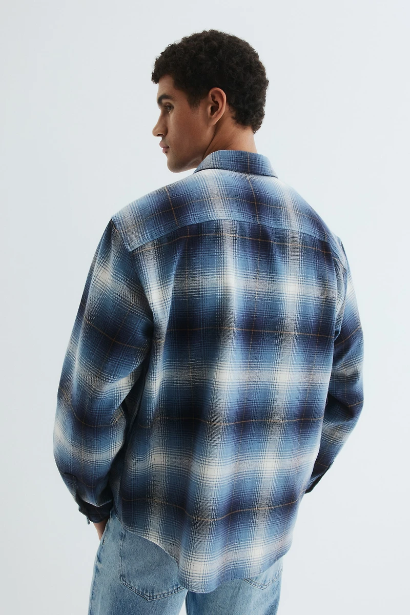 Loose-Fit Flannel Shirt
