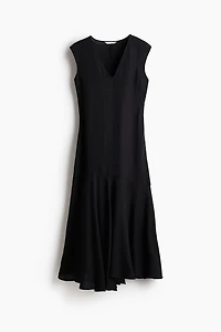V-Neck Satin Dress