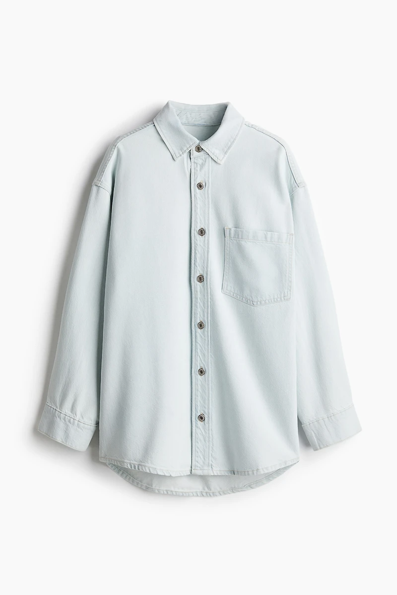Feather Soft Oversized Denim Shirt
