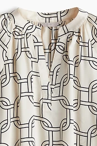 Balloon-Sleeved Blouse
