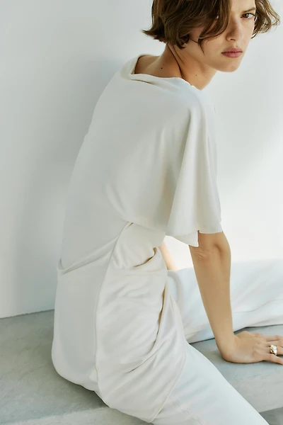 Asymmetric Butterfly-Sleeved Top