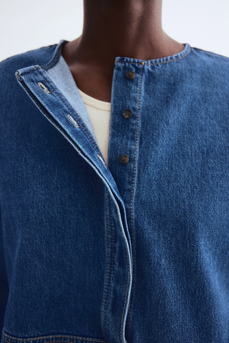 Pullover Twill Blouse