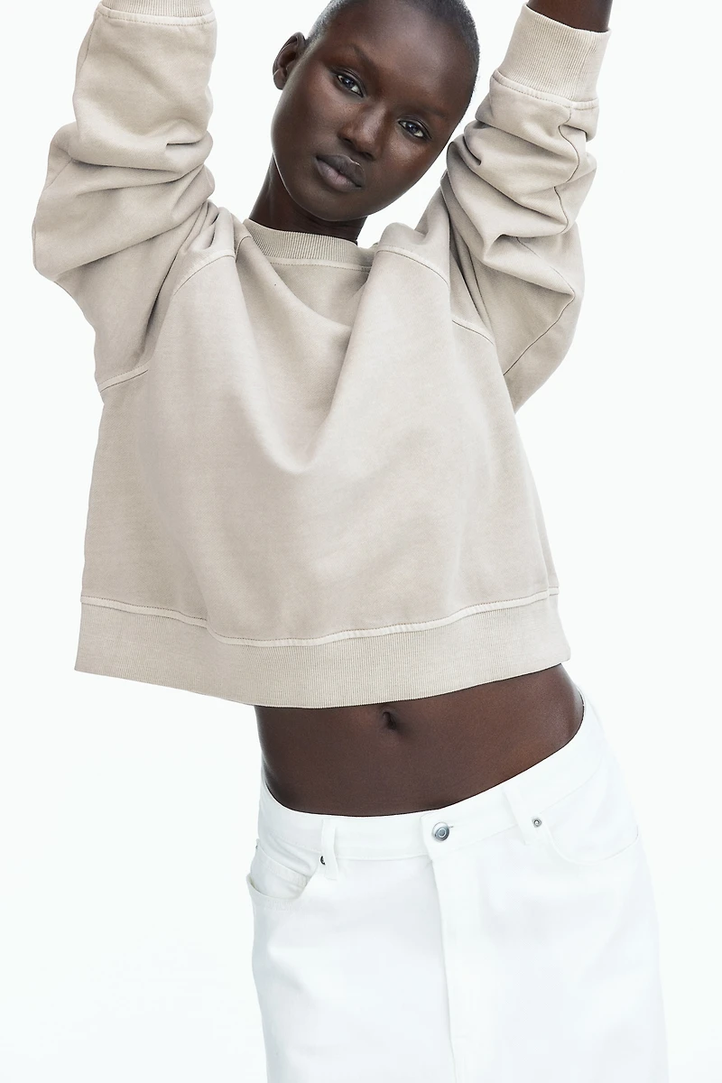 Washed Cotton Sweatshirt