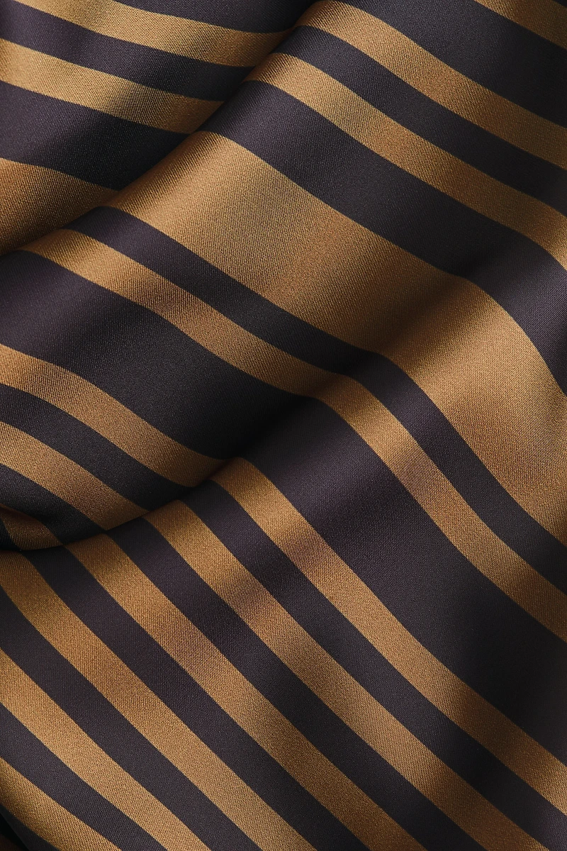 Tie-detail cowl-neck top