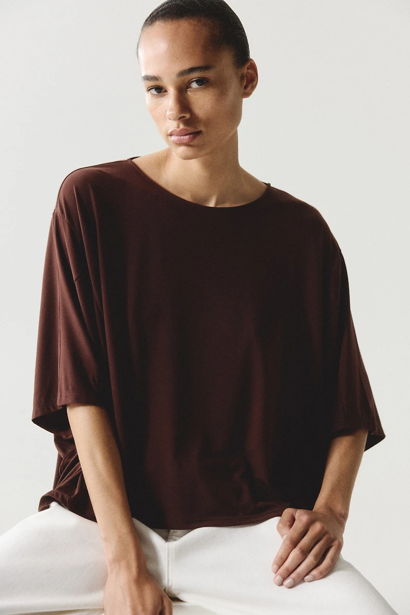 Batwing-Sleeved Top