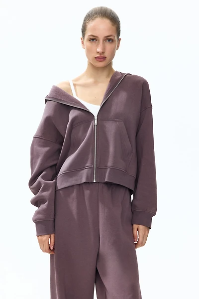 Zip-through hoodie