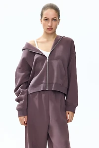Zip-through hoodie