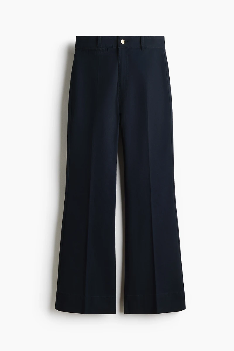 Flared Canvas Pants