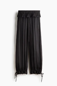 Pantalon en viscose avec dentelle