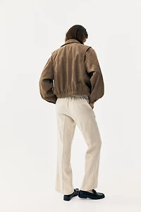 Pantalon chic MAMA en lin mélangé