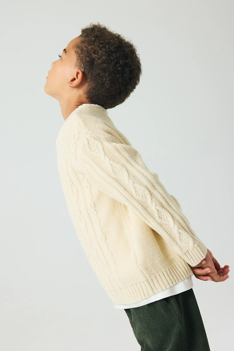 Cable-Knit Sweater