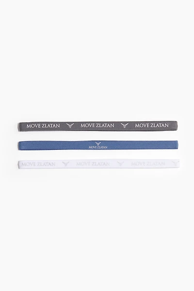 3-Pack Elastic Sports Hairbands