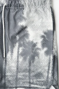 Regular-Fit Printed Mesh Shorts