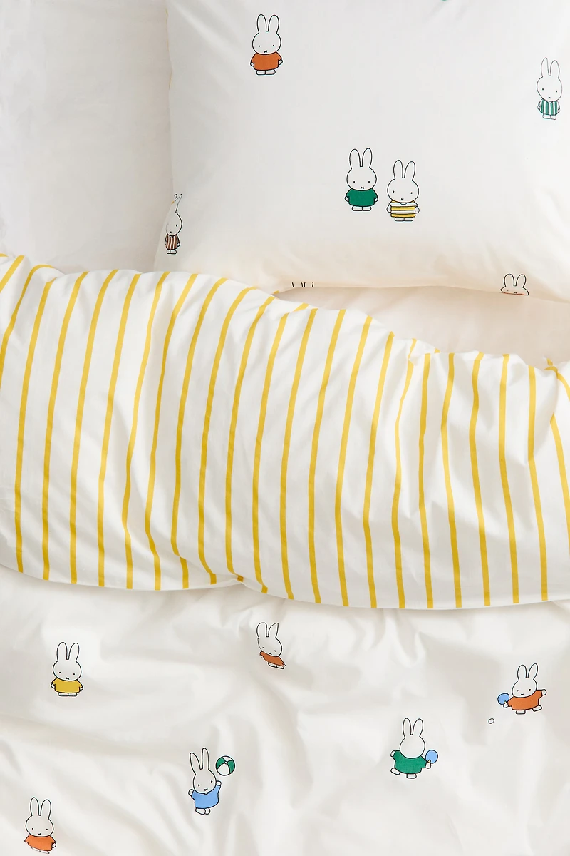 Ensemble de couette lit simple avec décor imprimé