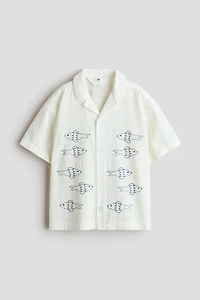 Embroidered Cotton Resort Shirt