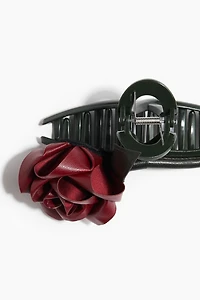 Flower-Detail Hair Claw