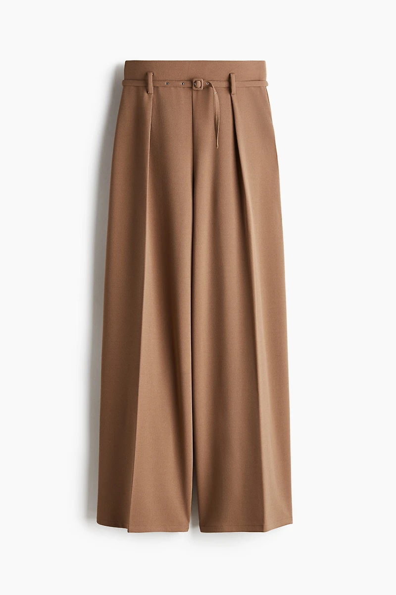 Pantalon large avec ceinture