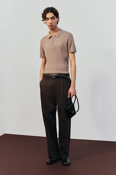 Relaxed-Fit Linen-Blend Pants
