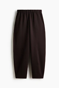 Barrel-Leg Ponte Pants