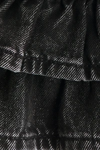 Denim Ruffle Skirt