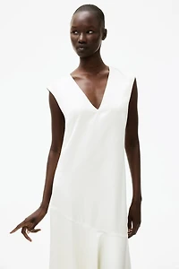 V-Neck Satin Dress