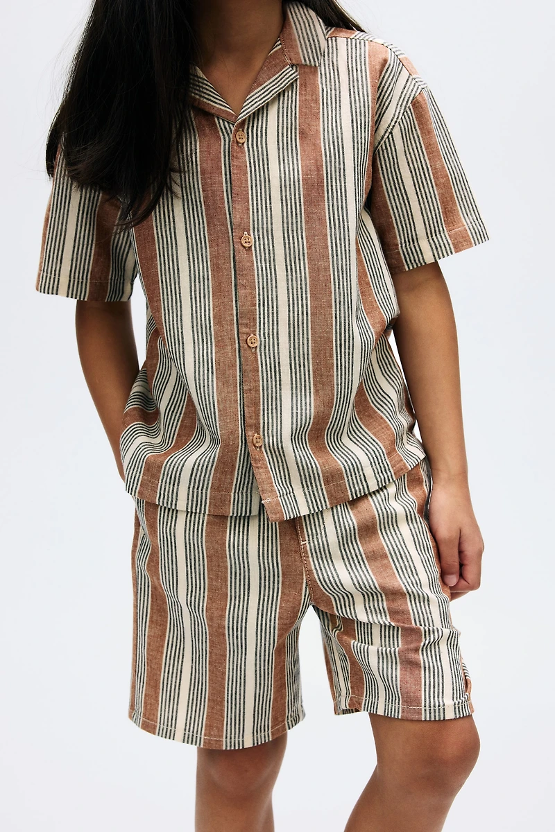 Linen-Blend Resort Shirt