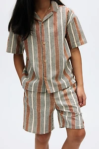 Linen-Blend Resort Shirt