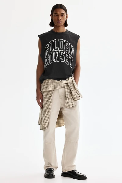 Loose-Fit Sleeveless T-Shirt