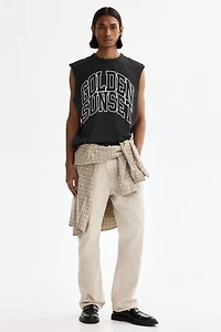 Loose-Fit Sleeveless T-Shirt